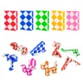 【DATA FROG Global MALL】Ruler Snake 3D Magic Ruler Cube 24 Segments cubo magico Snake Twist Cube Puzzle Kid Educational for Children Gift. 