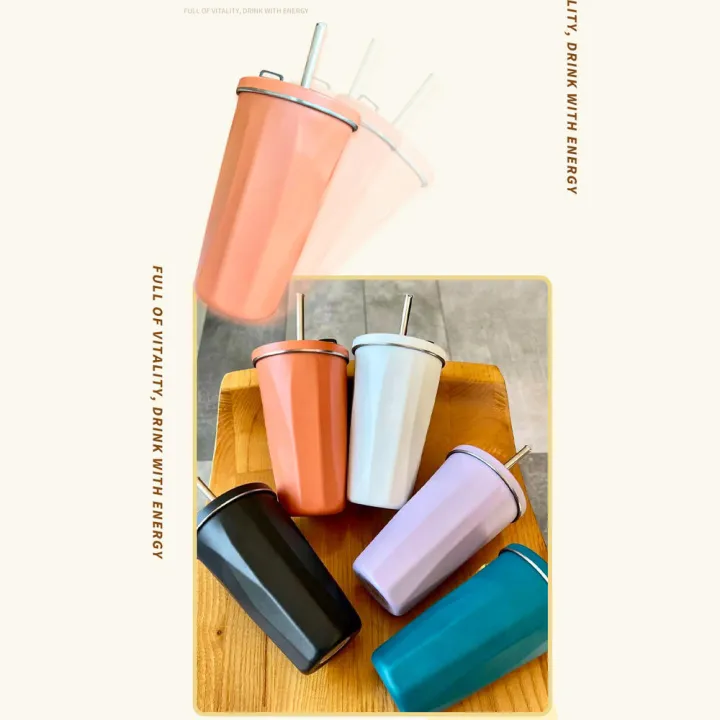 5%20Colors%20Coffee%20Cup%20Sleek%20201%20Stainless%20Steel%20304%20Stainless%20Steel%20Vacuum%20Cup%20Large%20Capacity%20Insulation%20Cup%20for%20Outdoor%20-%20Image%203