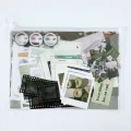 RHS Online 64PCS Basic Material Set Stickers Tape Memo Paper Card Journal Planner Diary Scrapbook. 
