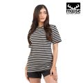 Moose Comfort Fit Crew Neck T-Shirt - Stripe 2884. 