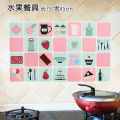 Self-adhesive oil-proof sticker for kitchen Large stove high-temperature resistant ceramic tile wall sticker waterproof wallpaper for household cabinets.. 