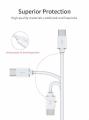 USB Type-C to USB Type-A Cable, 1m, White. 