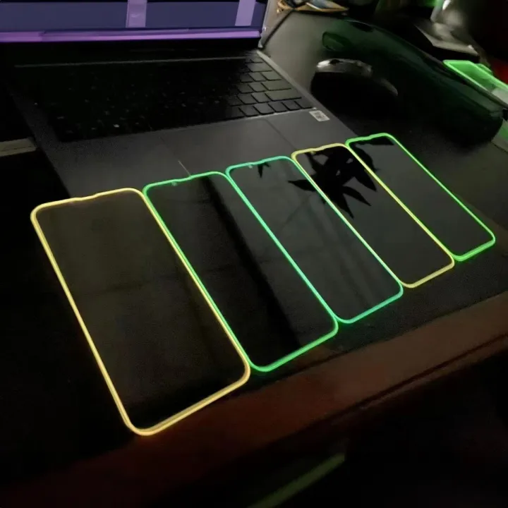 Luminous%20Screen%20Protector%20Tempered%20Glass%20for%20iPhone,%20Glow%20in%20the%20Dark%20Fluorescent%20Silicone%20Edge,%20Full%20Cover,%20Anti-Falling,%209H%20Hardness%20-%20Image%202