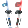 Handle Controller Set Plastic Handles Controller for Quest 3 Long Stick Handle Dual Lightsaber for Meta Quest 3 VR Accesories. 