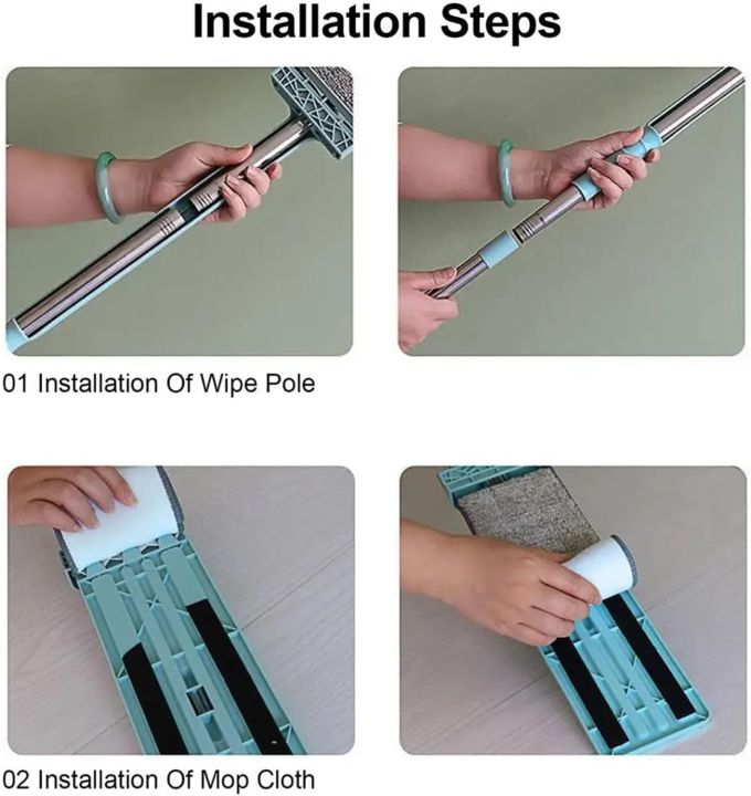 Flat%20Microfiber%20Magic%20Mop%20for%20Floor%20Cleaning,%20Home%20Hands%20Free%20Squeeze%20Mop%20360%C2%B0%20for%20Hardwood,%20Laminate%20Floor,%20Stainless-Steel%20Handle%20with%202%20Washable%20Pads%20-%20Image%204