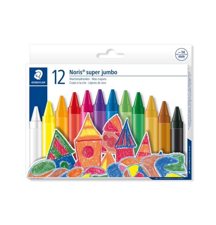 STAEDTLER%C2%AE%20Noris%20Super%20Jumbo%20226%20Super%20Jumbo%20Wax%20Crayon%2012%20Set%20-%20Image%203