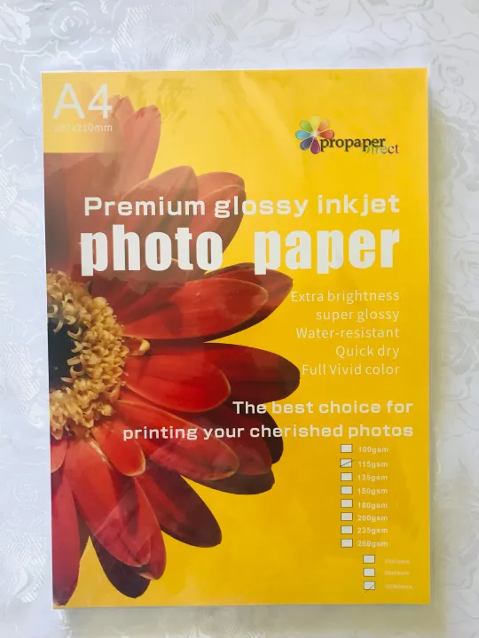 Photo%20Paper%20A4%20Size%20100%20GSM%20100%20Sheets%20Per%20Pack%20Inkjet%20Glossy%20-%20Image%203