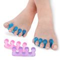 2Pcs Soft Silicone Toe Separator Flexible Finger Spacer Manicure Pedicure Tool Cologo. 