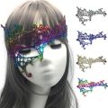 Believesinkinte Lace Eye Masks Halloween Eye Mask Women Party Favor Masquerade Mask Half Face Death Dress Up Accessories. 