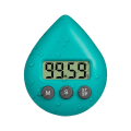 Silent Non-Ticking Battery Operated Shower Timer, Waterproof Digital Timer, Small Size Cute Timer Green Easy Install. 