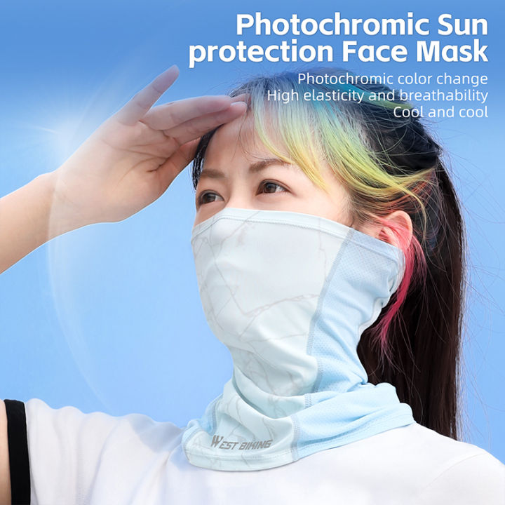WEST%20BIKING%20Photochromic%20Sun%20Protection%20Balaclava%20Summer%20Cycling%20Headwear%20Face%20Mask%20Bicycle%20Motorcycle%20Cooling%20Sport%20Gear%20-%20Image%206