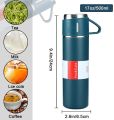 Stainless Steel Vacuum Flask and Flask Set 3 Steel Cups. 