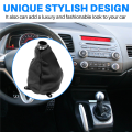 Car Manual Leather Gear Shifting Dust Boot for Honda Civic Si 2006 2007 2008 2009 2010 2011. 
