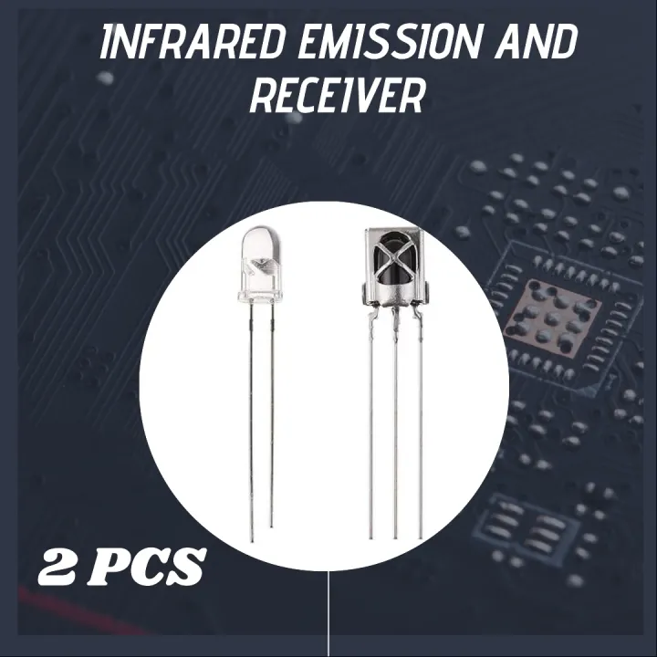 LED Infrared Emitter and IR Receiver Diode, LEDs Infrared Emission and Receiver Tube for Arduino