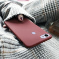 Biruiqu For Google Pixel 3A XL Shockproof Anti Slip Soft TPU Sandstone Matte Back Case Cover. 