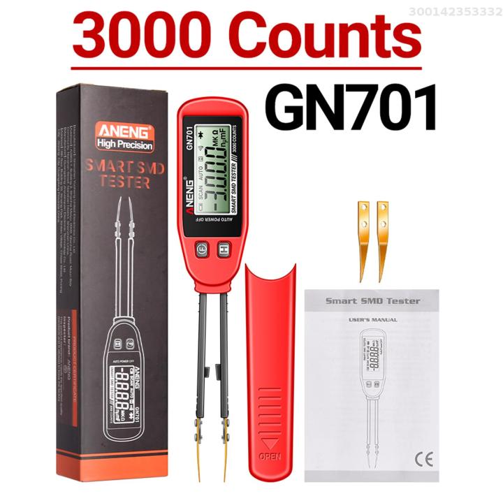 ANENG GN701 Smart SMD Tester 3000 Counts Multimeter Handheld Patch Test Resistance Capacitance Continuity Diode Test Meter Tools