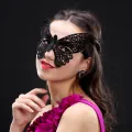 Black Lace  Exquisite Halloween  Lace Approximately 23 * 13cm Eye  Halloween  for Costume Party  Masquerade Ball  Role-Playing  Nightclub  Cosplay. 