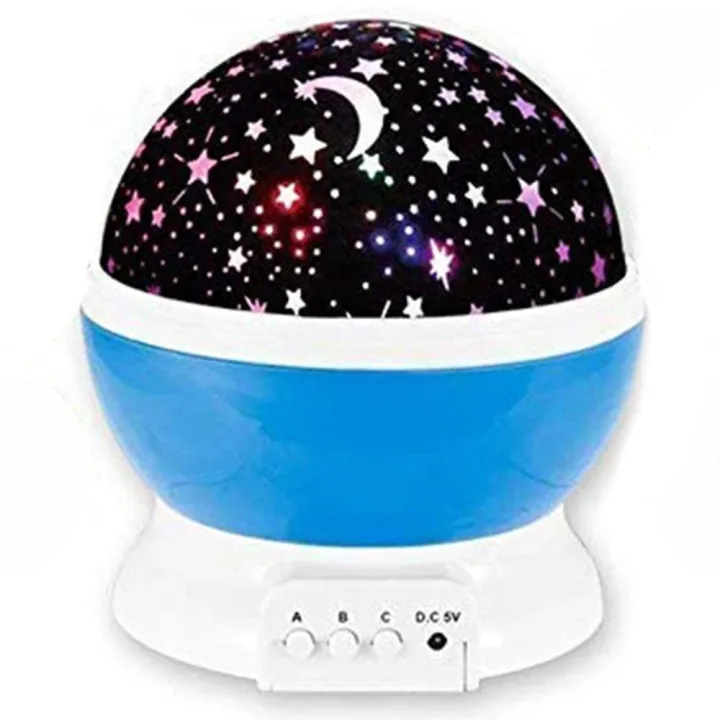 Alluring Rotating Night Light Projector Lamp with Starry Sky, Star Master, and Unicorn Patterns for Kids LED Projection Lamp with USB/AA Battery Compatibility