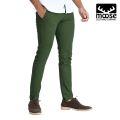 Moose Men’s Slim Fit Chino Pant - Olive Night. 