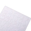 Crystal Epoxy Resin Mold Alphabet Letter Number Pendant Casting Silicone Mould. 