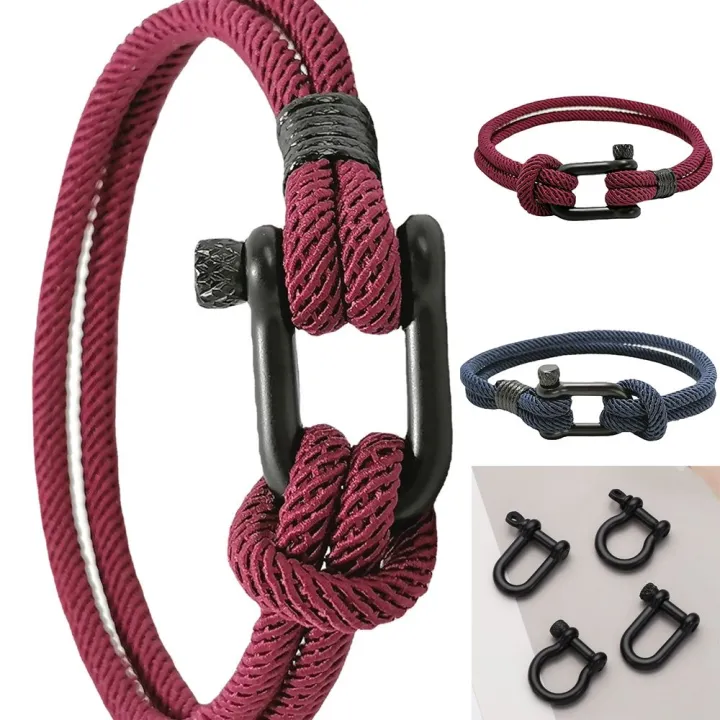 Stainless%20Steel%20Carabiner%20D%20Shackle%20Fob%20Key%20Ring%20Keychain%20Hook%20Screw%20Joint%20Connector%20Buckles%20Outdoor%20Bracelet%20Buckle%20-%20Image%203