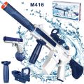 【HOT】 M416 Water Gun Electric Automatic Airsoft Pistol Water Guns Glock Swimming Pool Beach Party Game Outdoor Water Toy For Kids Gift. 