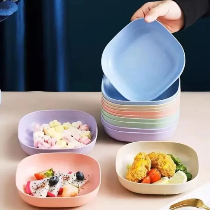 Square%20BPA%20Free%20Plastic%20Serving%20Plates%2010Pcs%20Set%20Snacks%20and%20Salads%20Plate%20Set%20(Set%20of%2010%20Pcs)%20Colorful%20Snacks/Breakfast%20Plate%20with%20Stand%20-%20Image%207