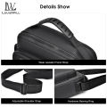 LouisWill Men's Shoulder Bag Cross Body Bag Pouch Bag Casual Men Chest Bag Men Fashion Shoulder Bag Waterproof PU Leather Casual Sport Street Bag for Travel Outdoor. 