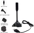 USB Laptop Microphone zoom app Voice Mic High Sensitivity Mini Studio Speech Mic Stand With Holder Gaming Conference for Desktop PC. 