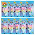0 to 9 Count Number Candles Birthday, Colourful Birthday Cake Candles for Kids Adults, Cake Topper Decoration for Birthday Wedding Anniversary Party Celebration. 