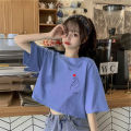 Summer Korean Style Short SleeveTWomen's T-shirt New Design Sense Niche Cropped Sweet Hot Girl All-Matching Printed TopinsTide. 