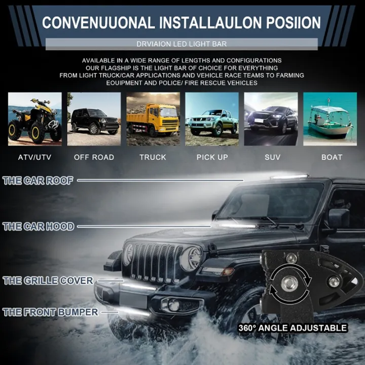 12%20Inch%20LED%20Roof%20Lights%20Bar%2012V%2024V%20Flood%20Spot%20Beam%20Driving%20Lamps%20-%20Image%203