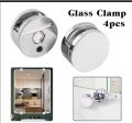 4PCS Zinc Alloy Mirror Clip Wall-Mount Bathroom Glass Clips Mirrors Supporting Sheet Frameless Bracket With Nails For 3-5mm Thick Mirror. 