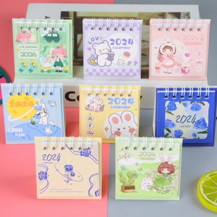 Mini Desktop Calendar Calendar Dual Daily Scheduler Table Planner ...