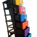 Plastic Drawer 6 in 1 baby , room drawer wardrobe cupboard storage furniture bed side drawer. 