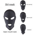 1/2/3 Hole Men Women Adult Spandex Balaclava Open Mouth Hood Face Eye Head Mask Costume Slave Game Role Play Party Adulto SM Toy. 