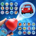 [ Children's Cartoon Projection Flashlight Toy ][24 Patterns Early Education Slides LED Lights Toy ][ Kids Projector Flashlight  Toys ]. 