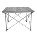 Height Adjustable Folding Table Outdoor Portable Aluminum Alloy Camping Table Desk Furniture Foldable Picnic Table with Carry Bag. 