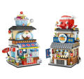 LOZ mini Blocks Building Toys DIY Bricks Puzzle Gift Japanese Snack Bar Home Decor 1218 1219. 