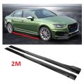 Universal Car Side Skirt Extension Rocker Panel Body Kit Lip Splitters 6pcs. 