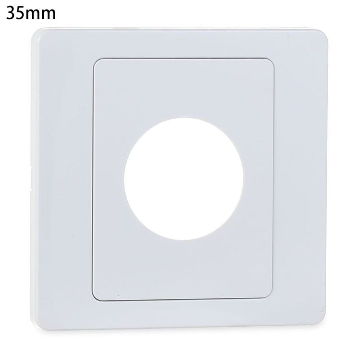 【FOOT SOFA】  1Pcs 86Type Wall Blank Cable Socket Panel With Outlet Hole Decorative Electrical Equipment Supplies With Rubber Pad Cable