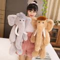 70cm Giant Elephant Teddy Bear Plush Toys Mammoth with Long Nose Soft Fur Stuffed Elephant Dolls for Kids Plush Animal Toys. 