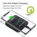 Micro USB Type C Universal Fast Wireless Charger adapter For Samsung huawei For iPhone For Android Qi Wireless Charging Receiver. 