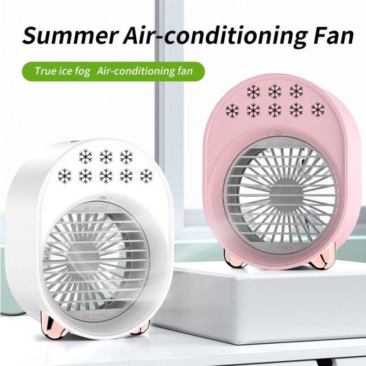 USB Cooling Fan Colorful Night Lights Fan Portable Desktop Air Cooler ...