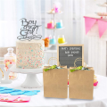 Kraft Paper Bags 50Pcs 5.9X3.14X8.2 Inches Small Paper Gift Bags with Handles Shopping Bags Brown Paper Bags. 