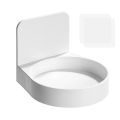 Multifunctional Bathroom Wall-Mounted Storage Rack / Automatic Hand Sanitizer Bottle Holder Base Sauce Condiment Rack. 