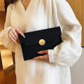 Business Women's Bag Trendy Clutch Bags Felt Indentation Handbag Casual Ladies Clutch Bag Solid Color Handbag. 