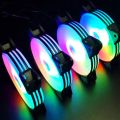 Firewings 120mm Silent Cooling Fan 12cm CPU Cooler PC Computer Case Fans Heatsink 4PIN Led RGB Fan. 