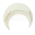 Moon Lyre Harp Professional 7 Strings Lyre Harp Fine Detailed Portable for Kids. 