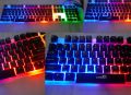 Gamming Keyboard RGB R260 Suspension 7 Colorful Backlit 104 Keys USB Wired Gaming Key board. 